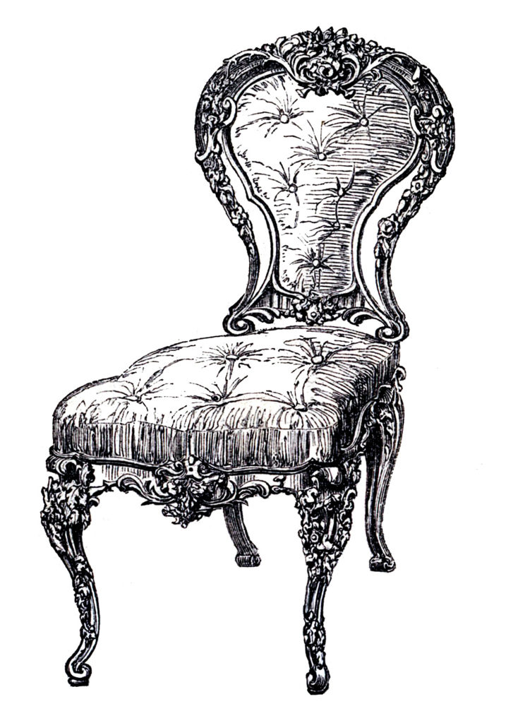 French Chair Tufted Seat and Back