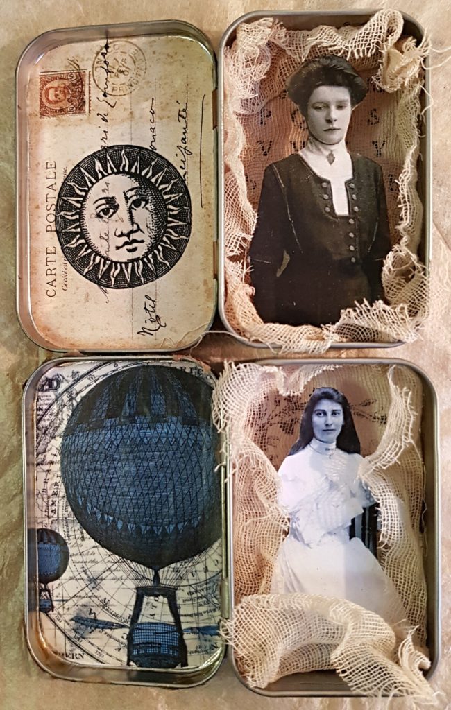 Altered Altoid Tin Shadowbox Inside View