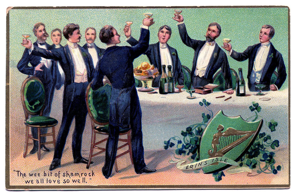 Toasting St Patrick's Day Men