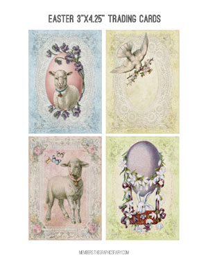 Easter collage with bunnies and sheep