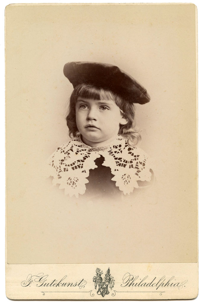 Vintage Child Photo with Lace Collar