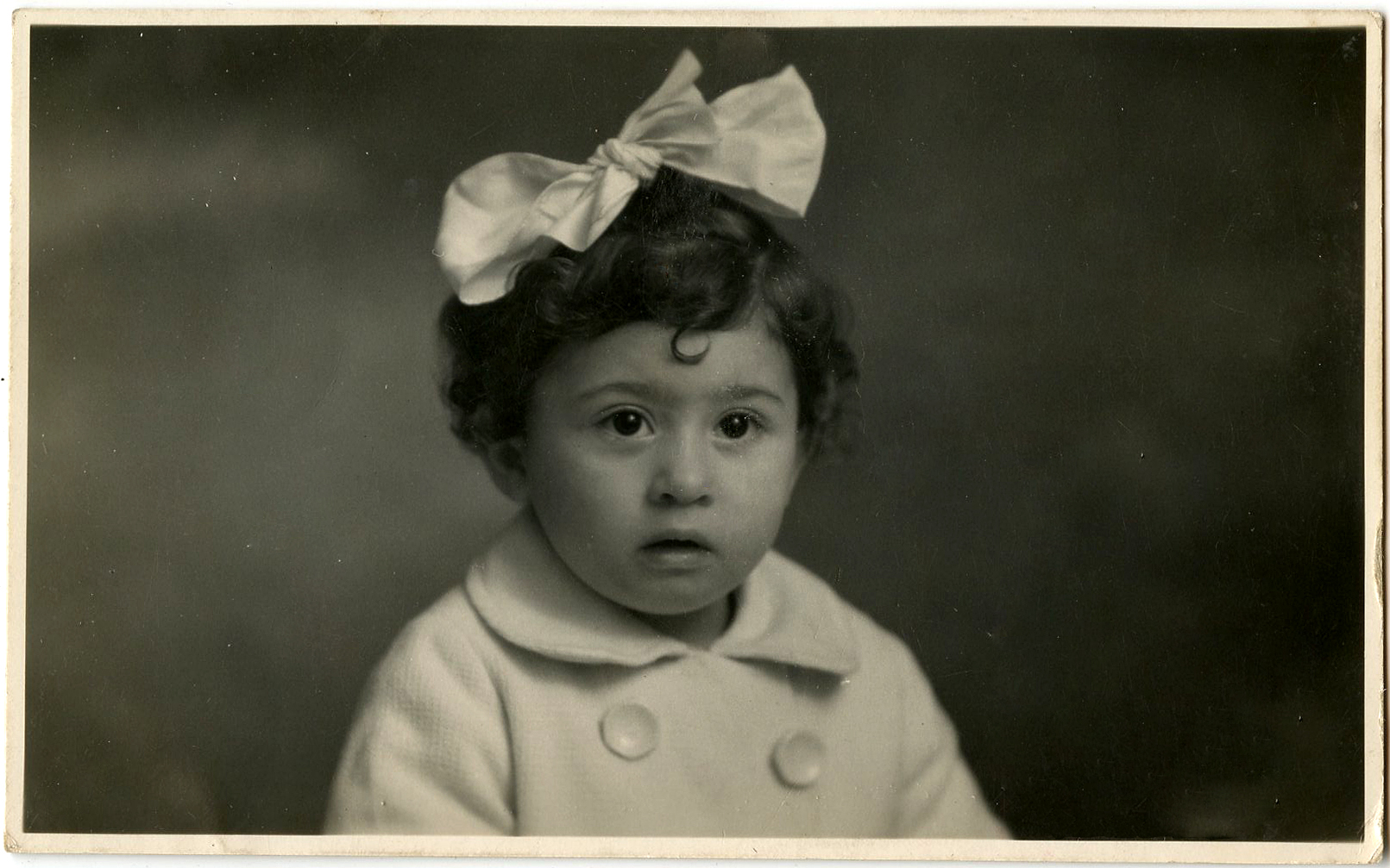 Vintage Photography Girl with Bow