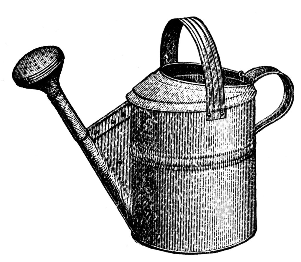 Watering Can Black Clip Art