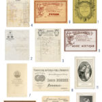 French Ephemera Collage with invoices