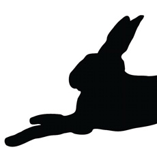 22 Cute Bunny Rabbit Silhouettes and Clipart! - The Graphics Fairy