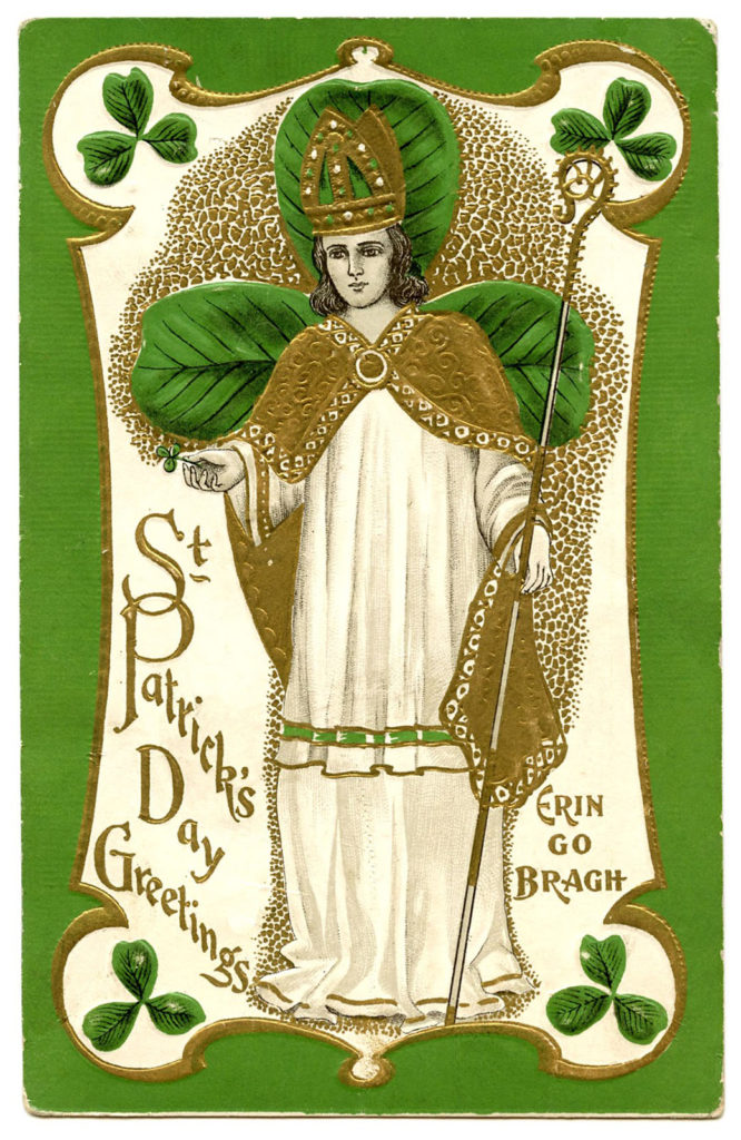 St Patrick Vintage Image