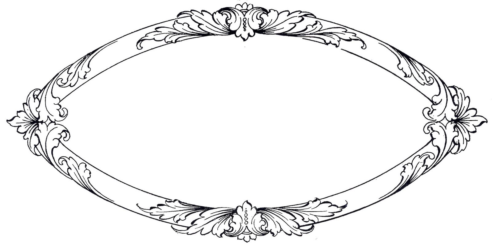 oval frame clip art