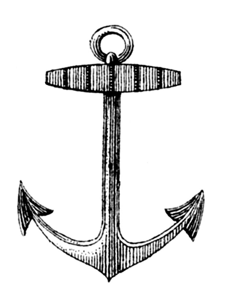 vintage anchor clipart