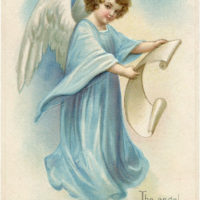 Blue Easter Angel Image