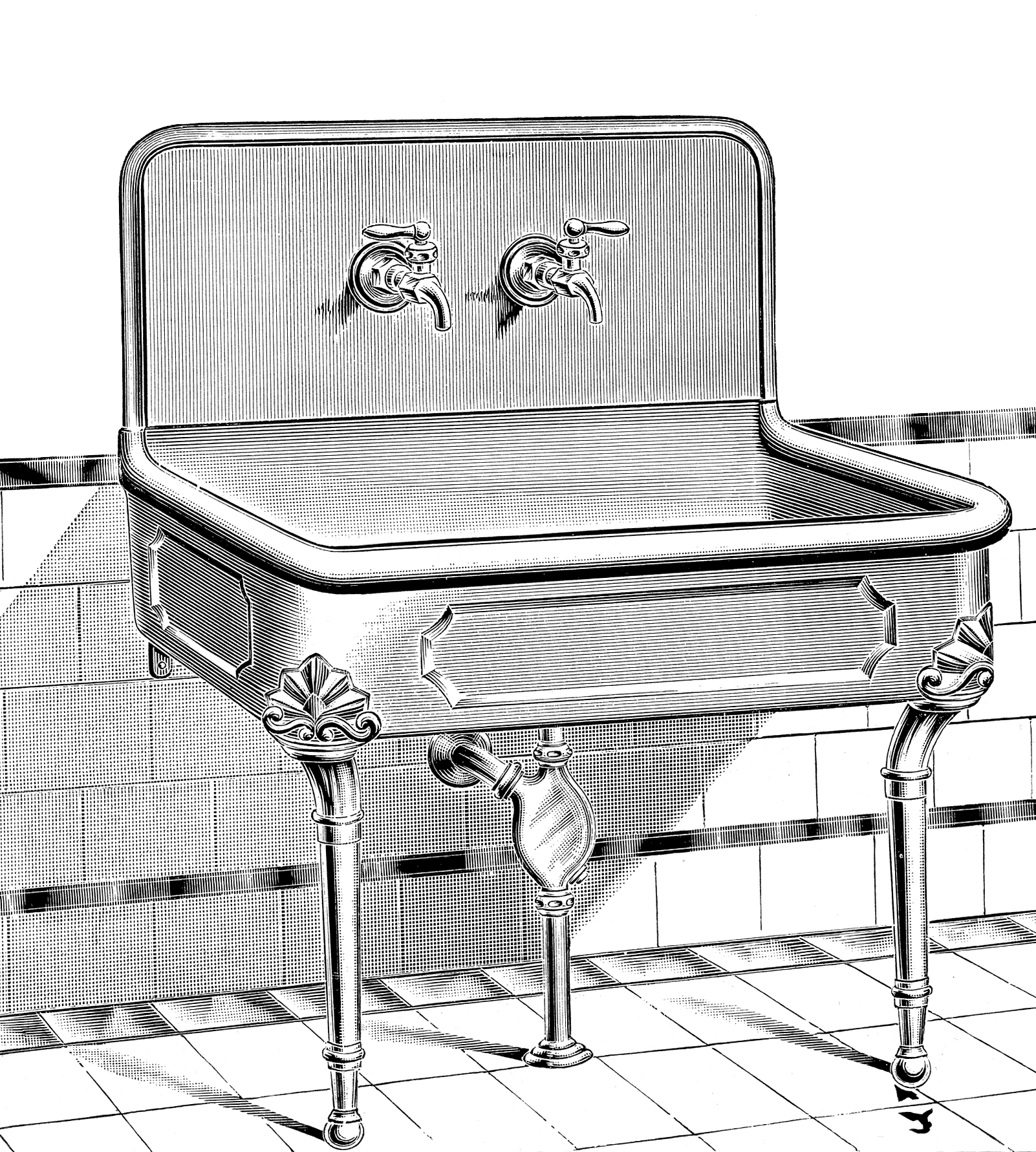 clipart kitchen sink