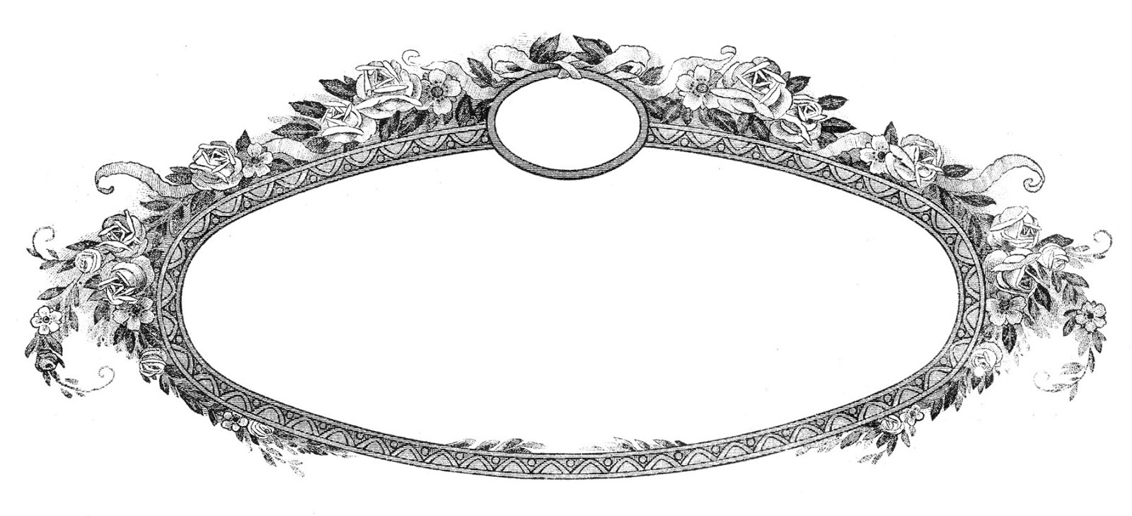 oval victorian frames clipart