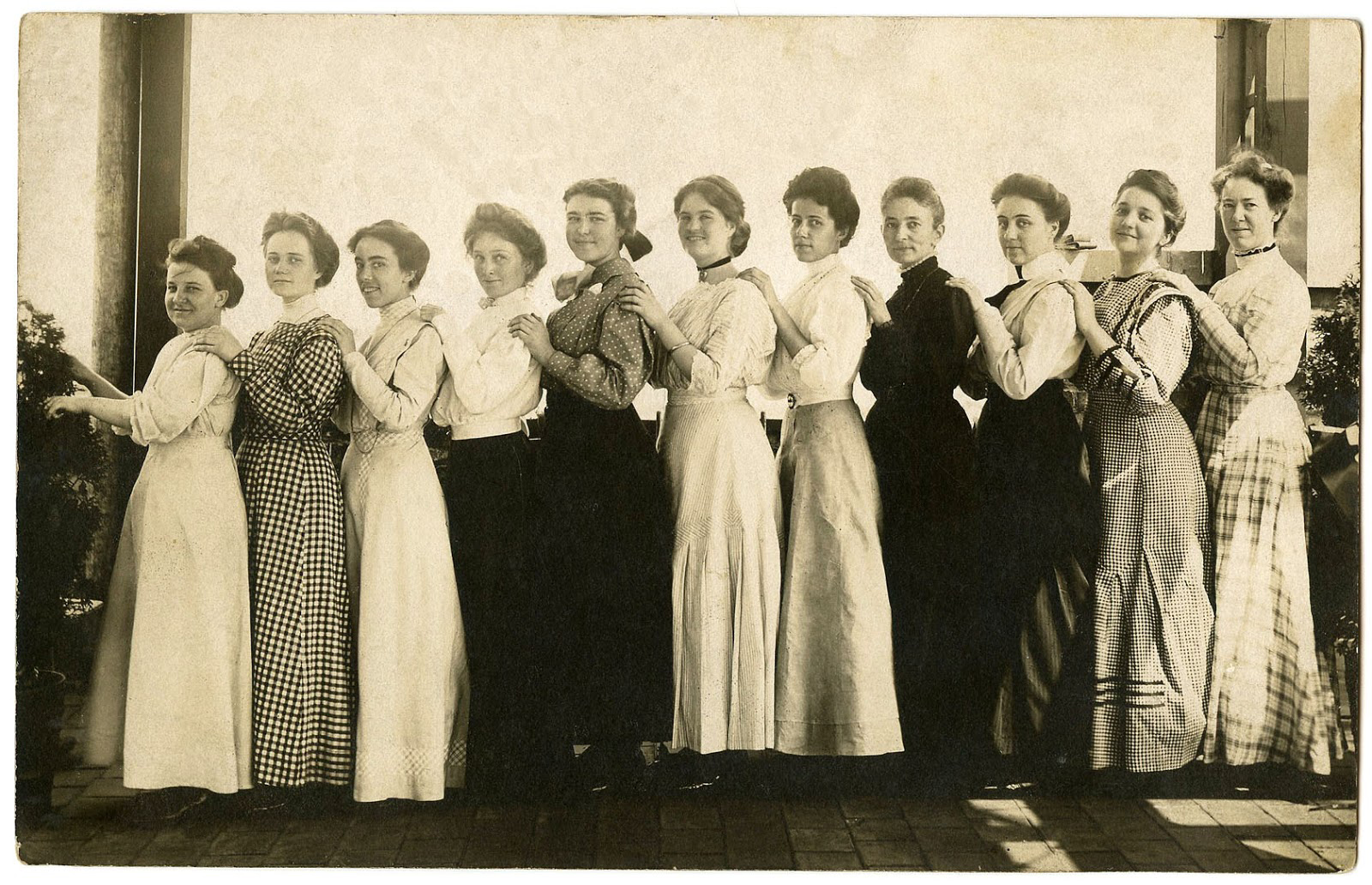 Old Photo of Ladies in a group