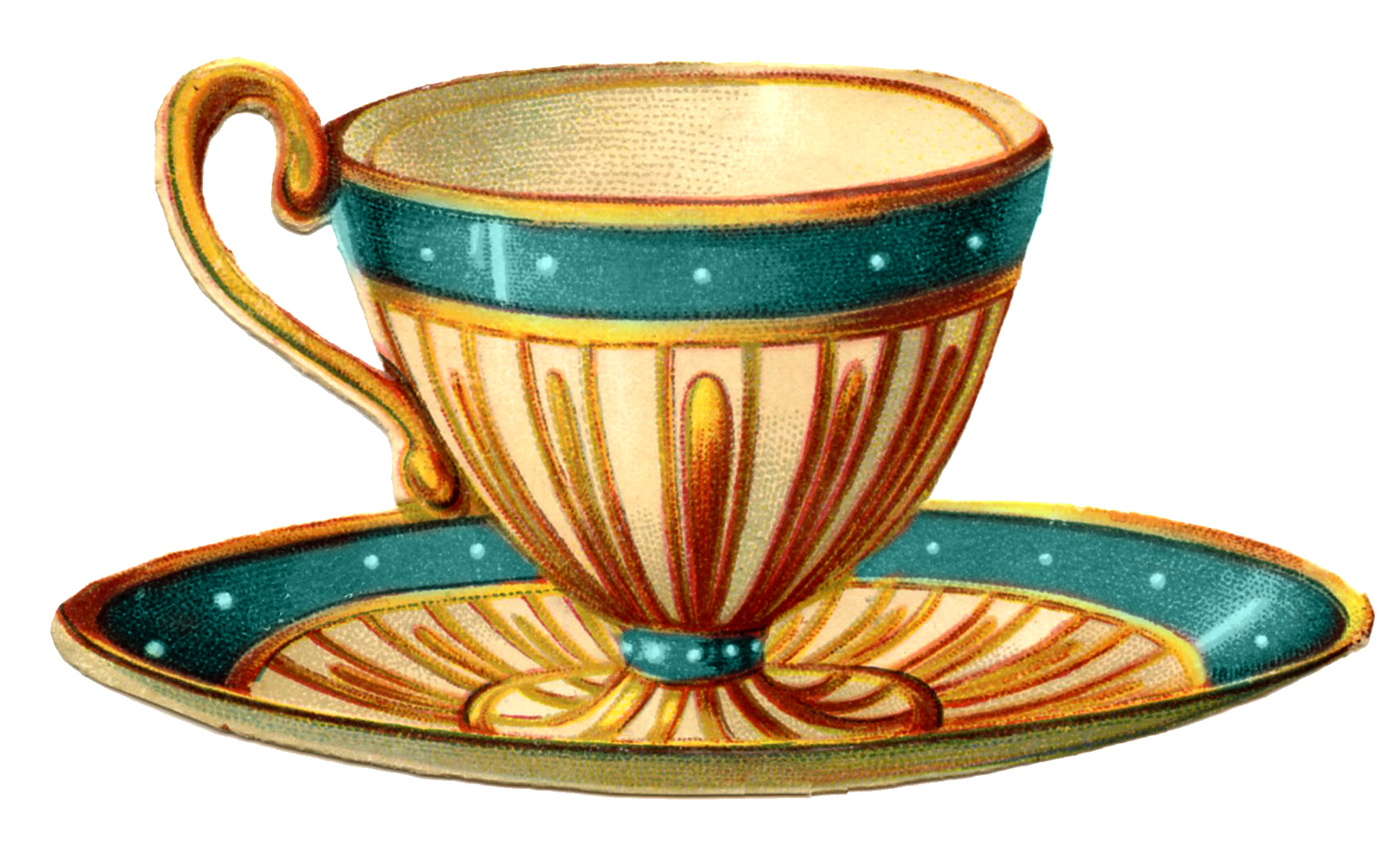 victorian teacup drawing