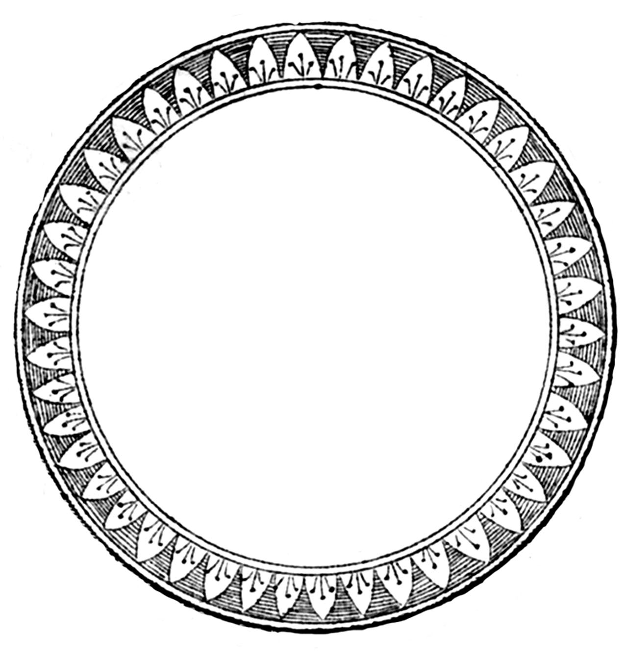 circle frame white