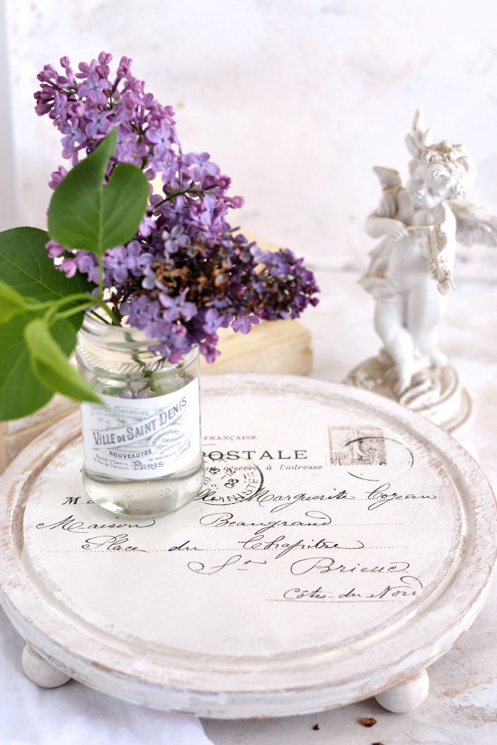 Lavender flower on table
