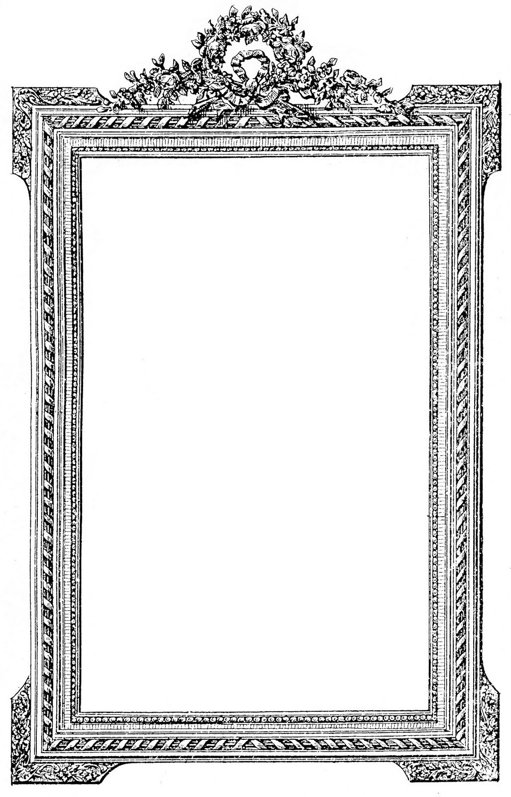 Painting Frame Clip Art Black And White