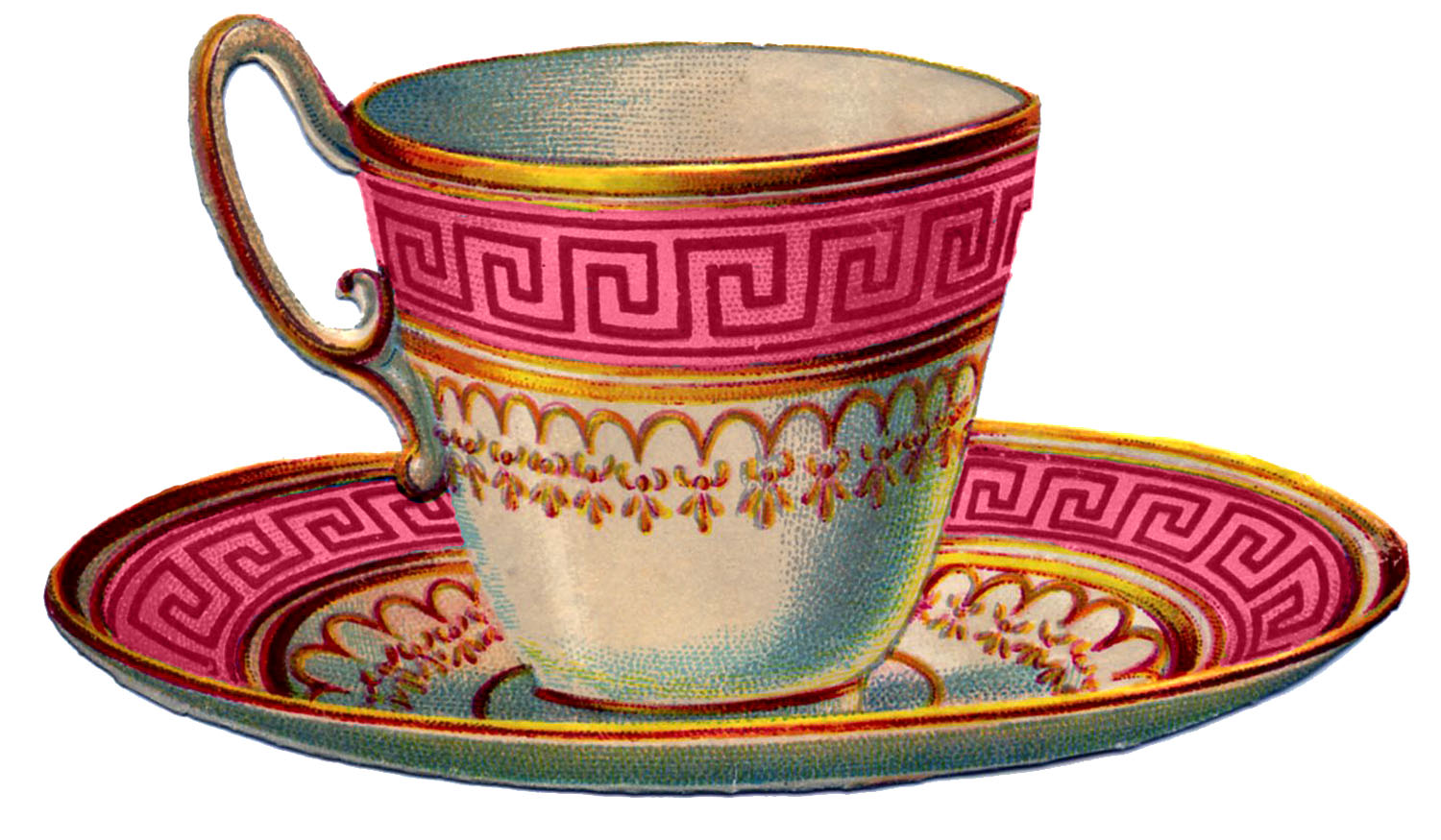 vintage tea cup clip art