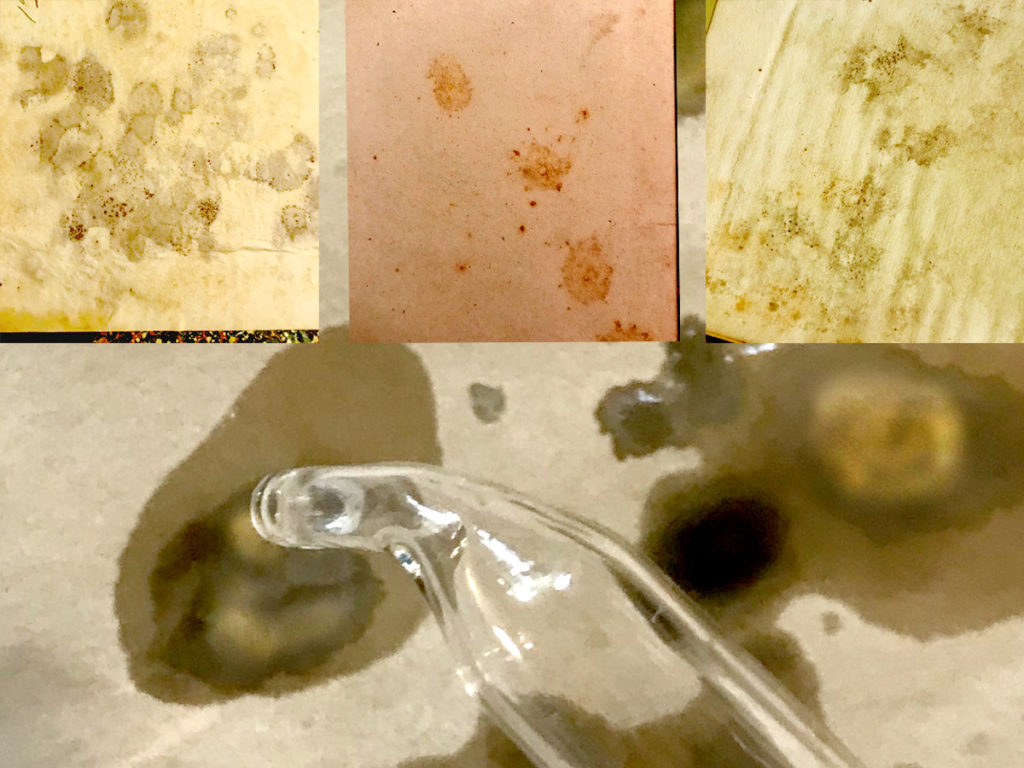 Mildew Distressing Paper Technique