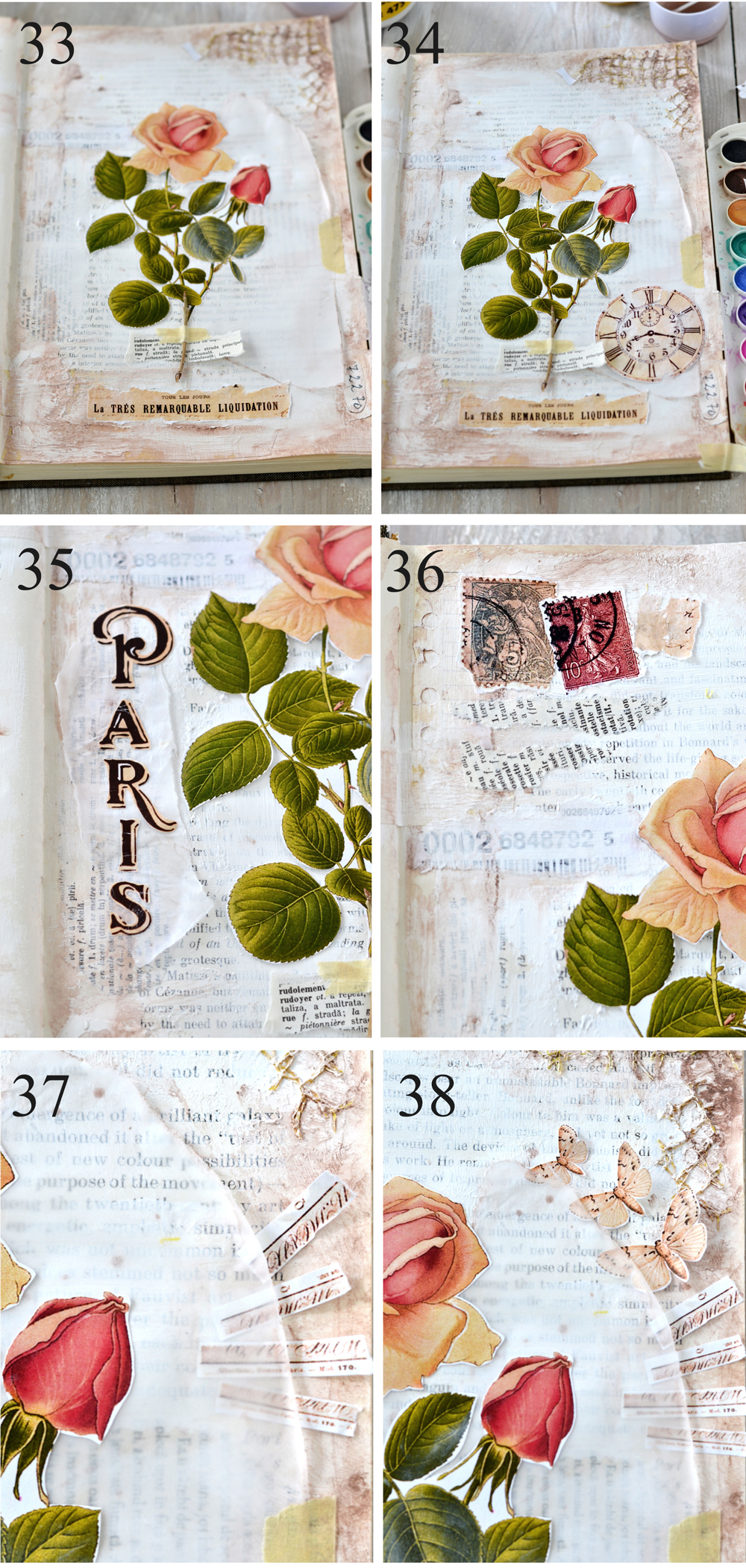 Altered Book Ideas collage