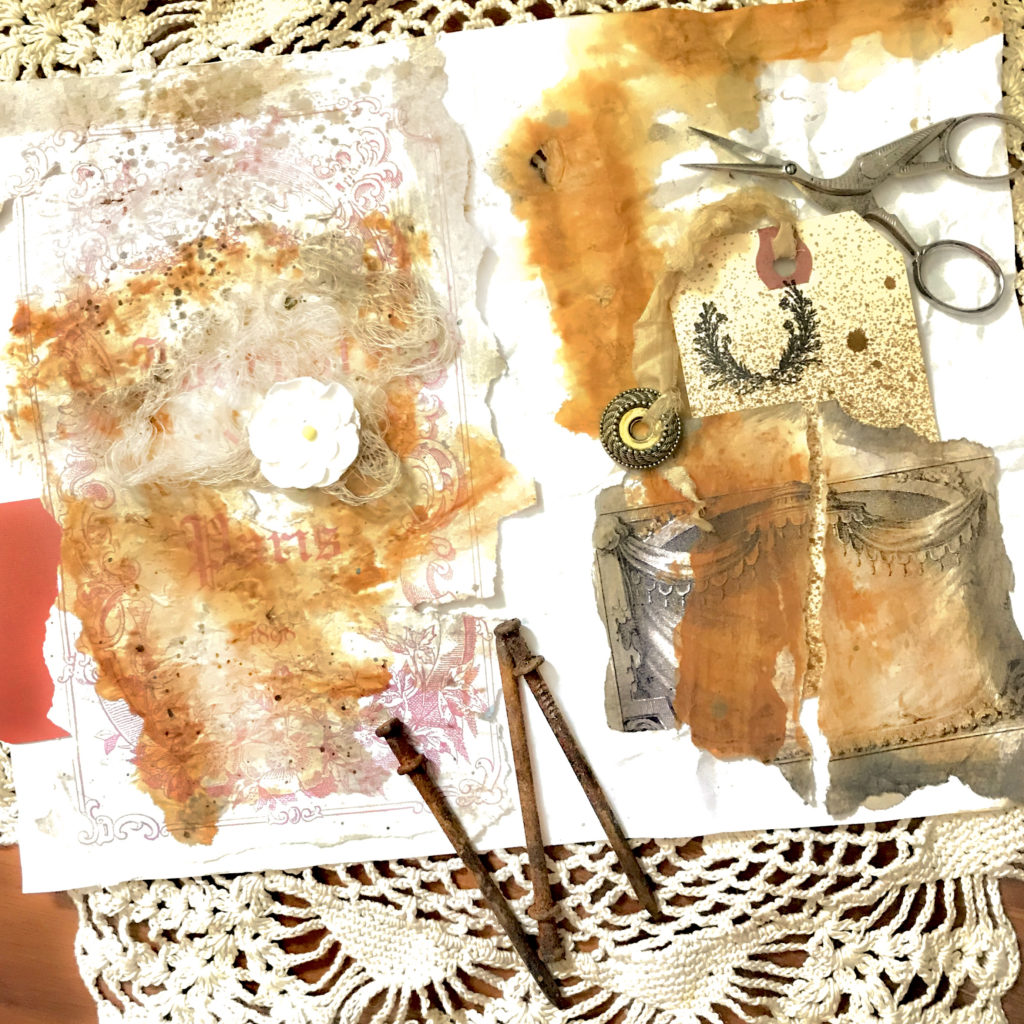 Rusting Paper in Junk Journal