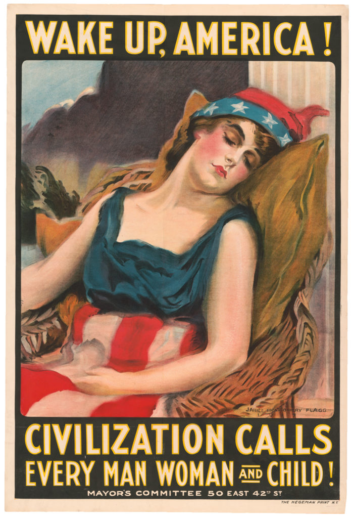 Lady Liberty Patriotic Poster