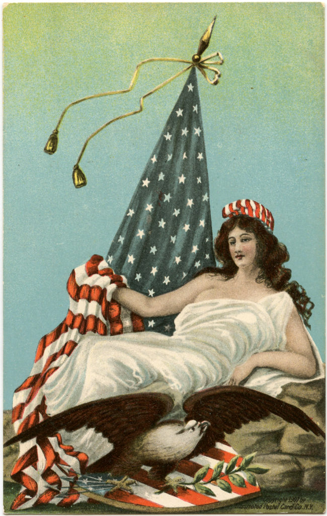 Patriotic Lady Liberty Image