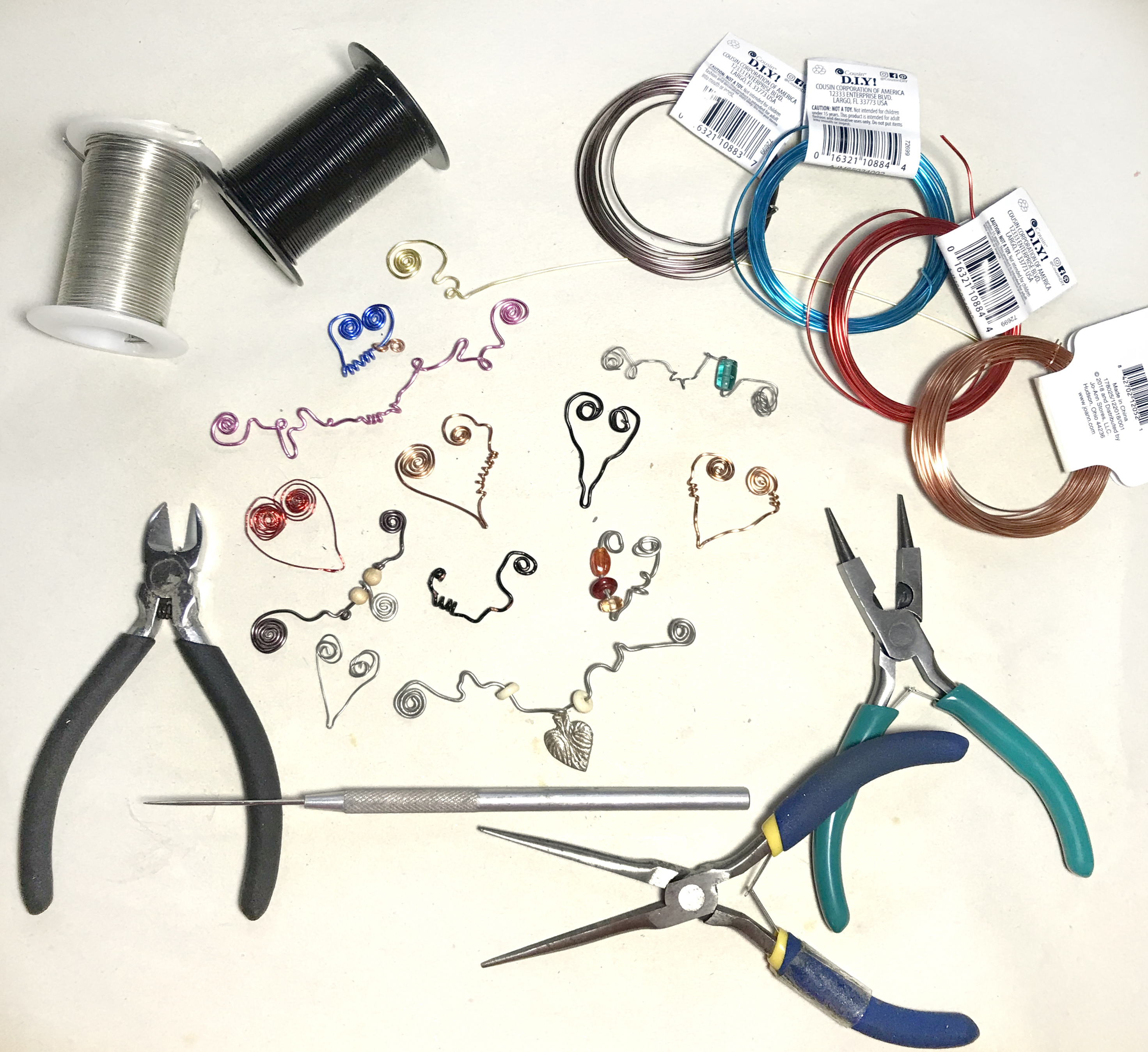 Jewelry tools and wire