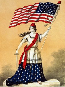 American Flag Lady Patriotic