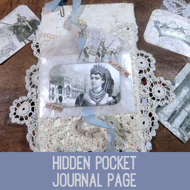 Junk Journal cover with lady