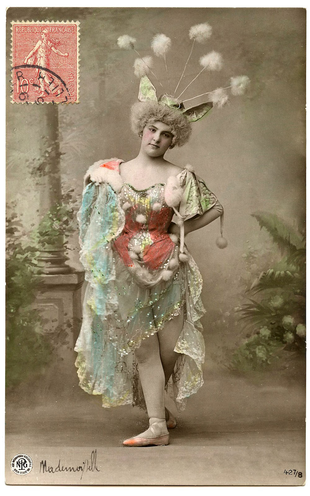 Vintage French Burlesque Dancer