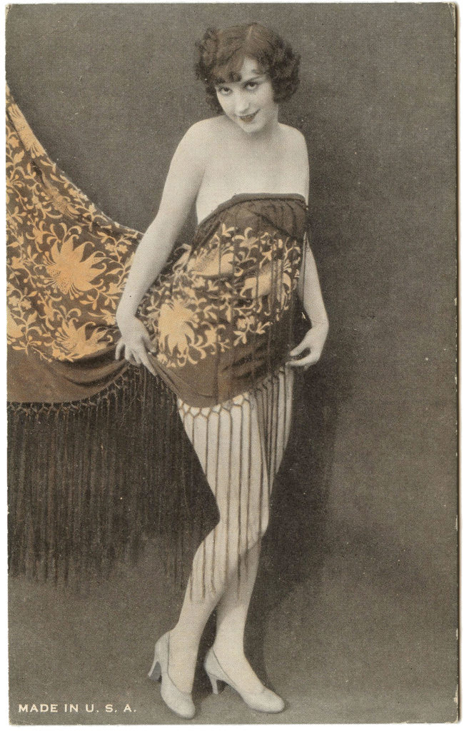 Vintage Burlesque Dancer Image