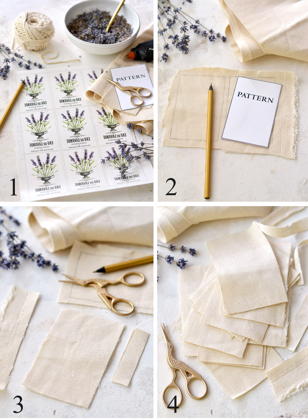 How to Make a Lavender Bag {No sew!} - A BOX OF TWINE