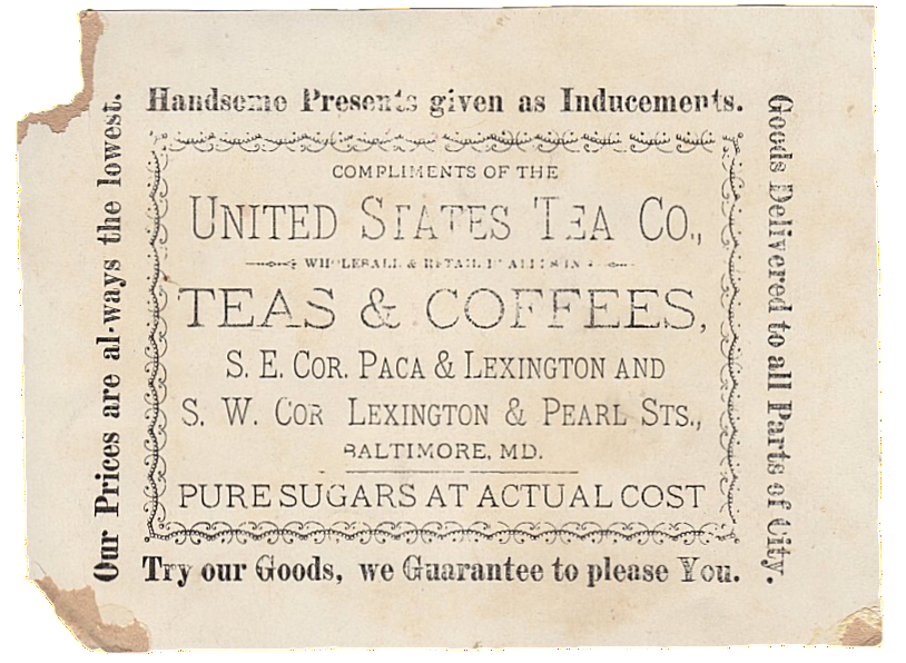 Vintage Tea Trade Card