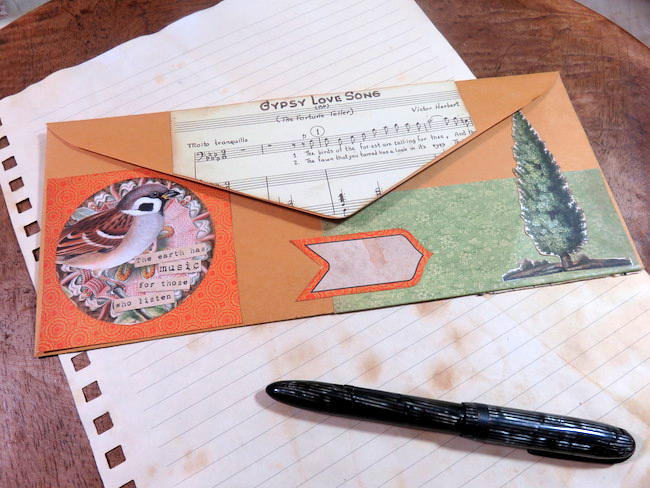 Envelope with stickers