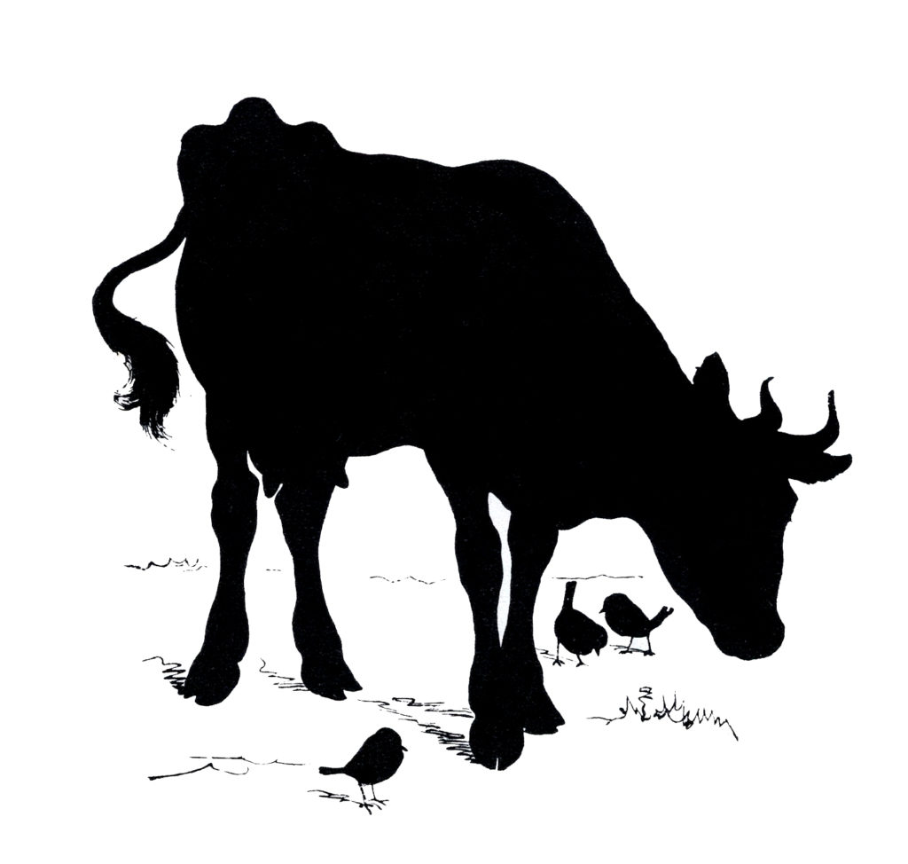cow silhouette clipart