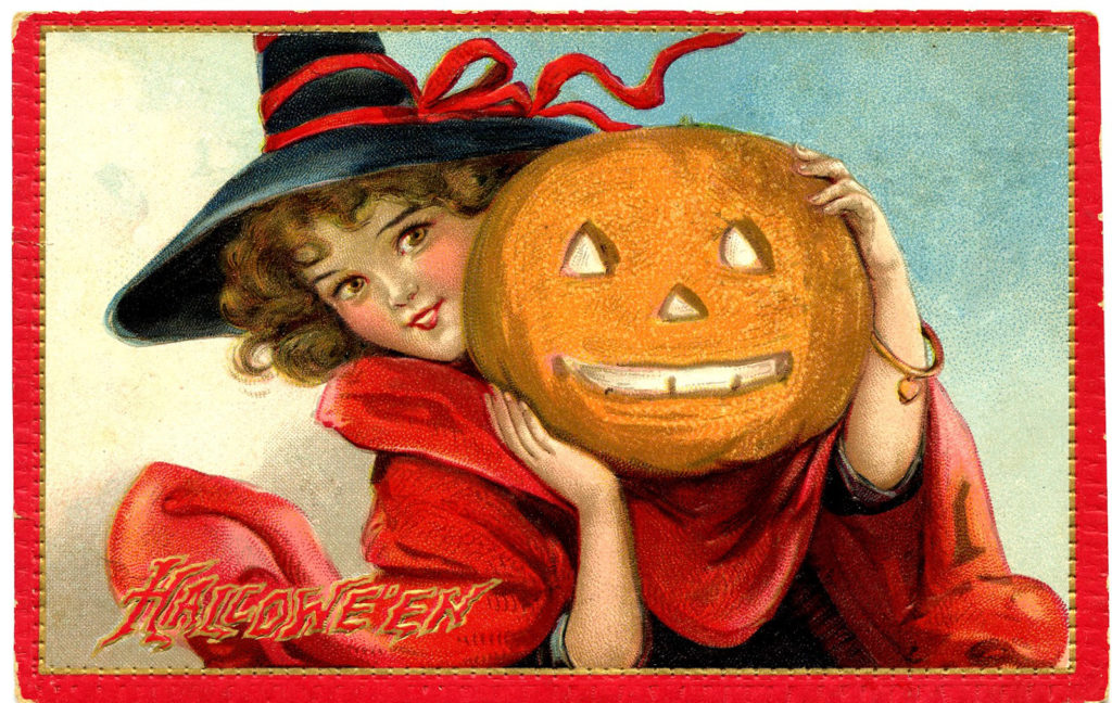 Cute Witch Vintage Picture