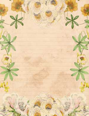 Background pattern Floral Collage