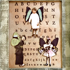 Memo board with fairies craft