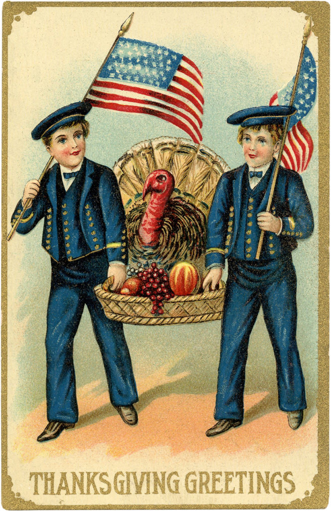 Turkey Flag Sailors Illustration