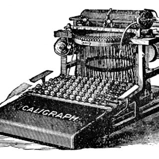 Vintage Typewriter Image Caligraph