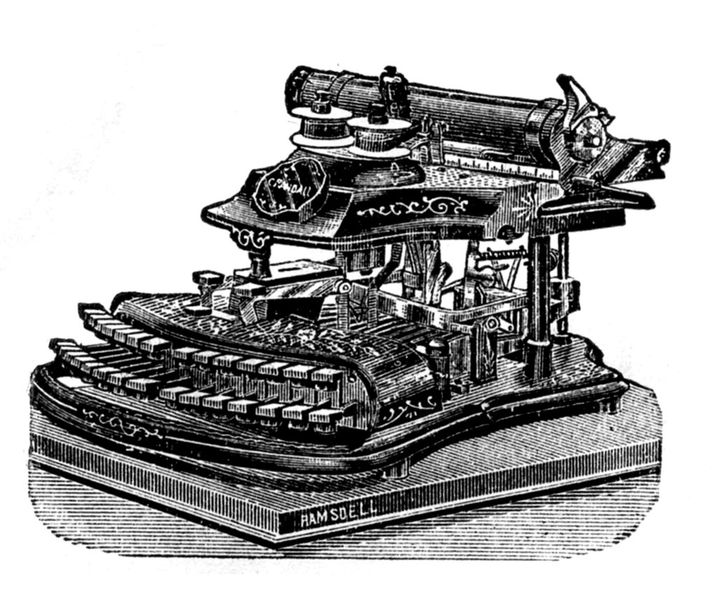 Vintage Typewriter Picture Ramsdell