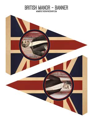 Downton Abby Themed Collage banner