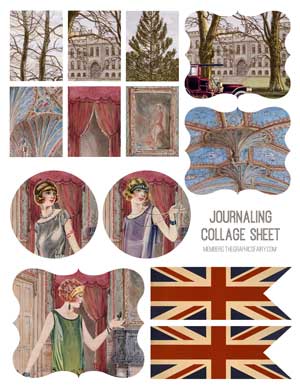 Downton Abby Themed Collage