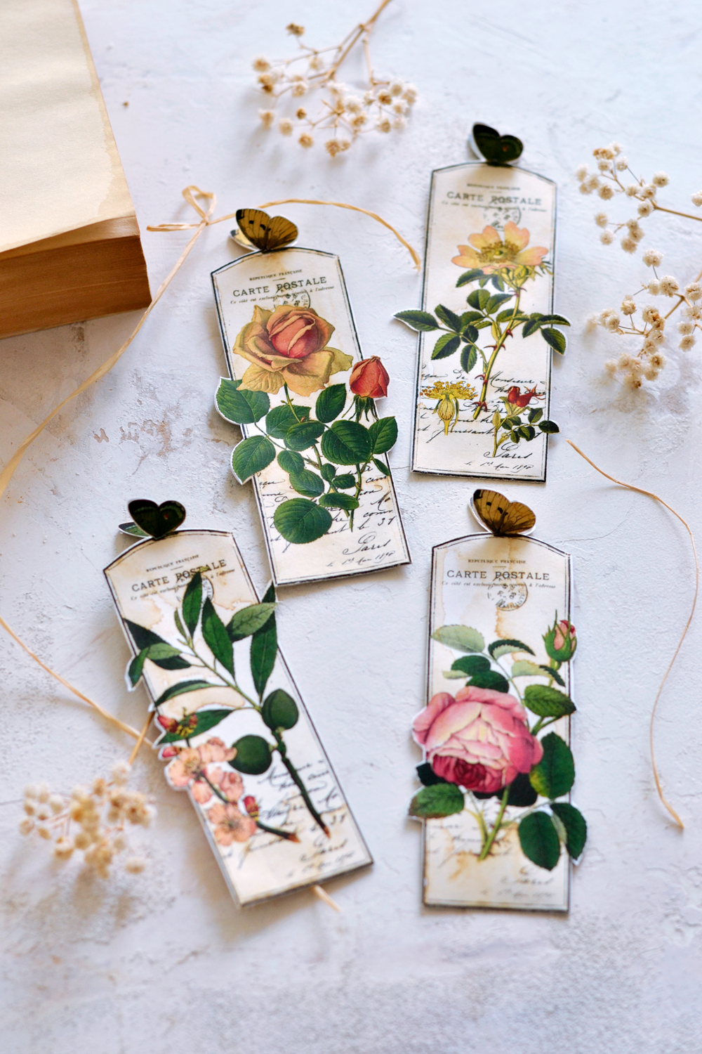 Paper Bookmarks (Butterflies)! - The Graphics Fairy