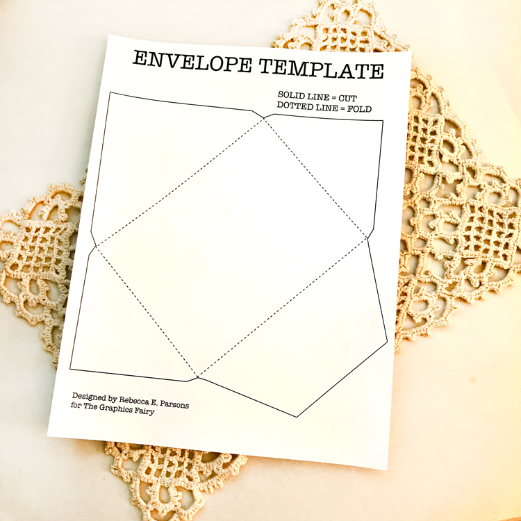 How To Make An Envelope With Templates The Graphics Fairy