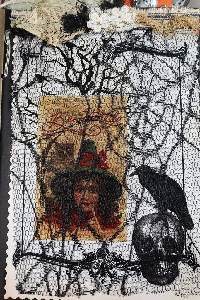 Halloween Collage Journal Page