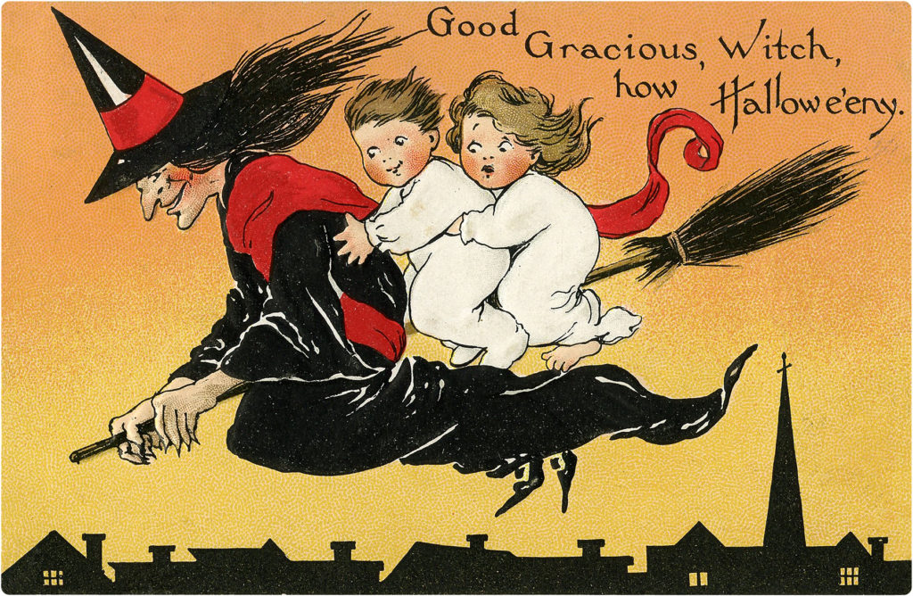 Free Halloween Witch Broom Ride Image