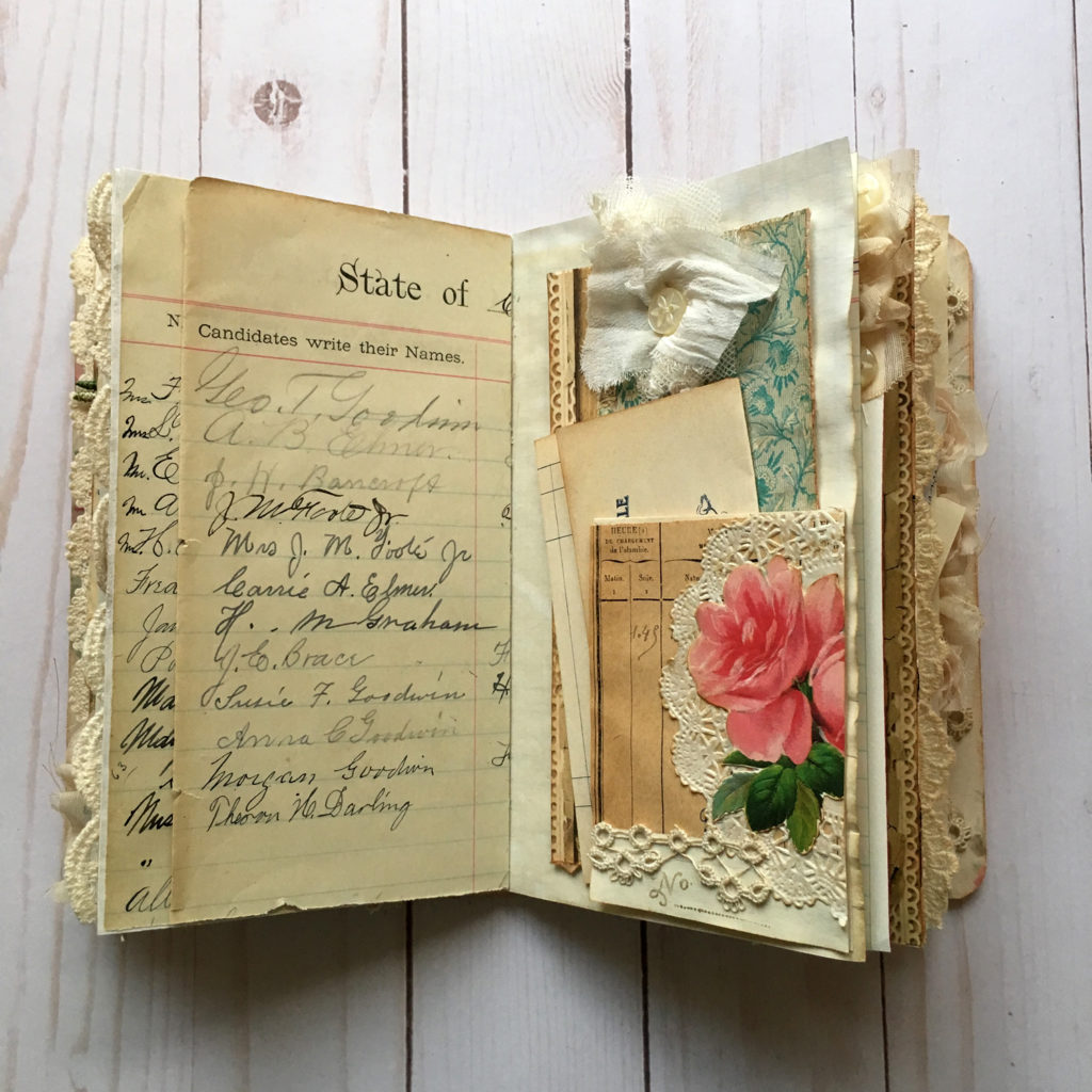 Junk Journal with Roses