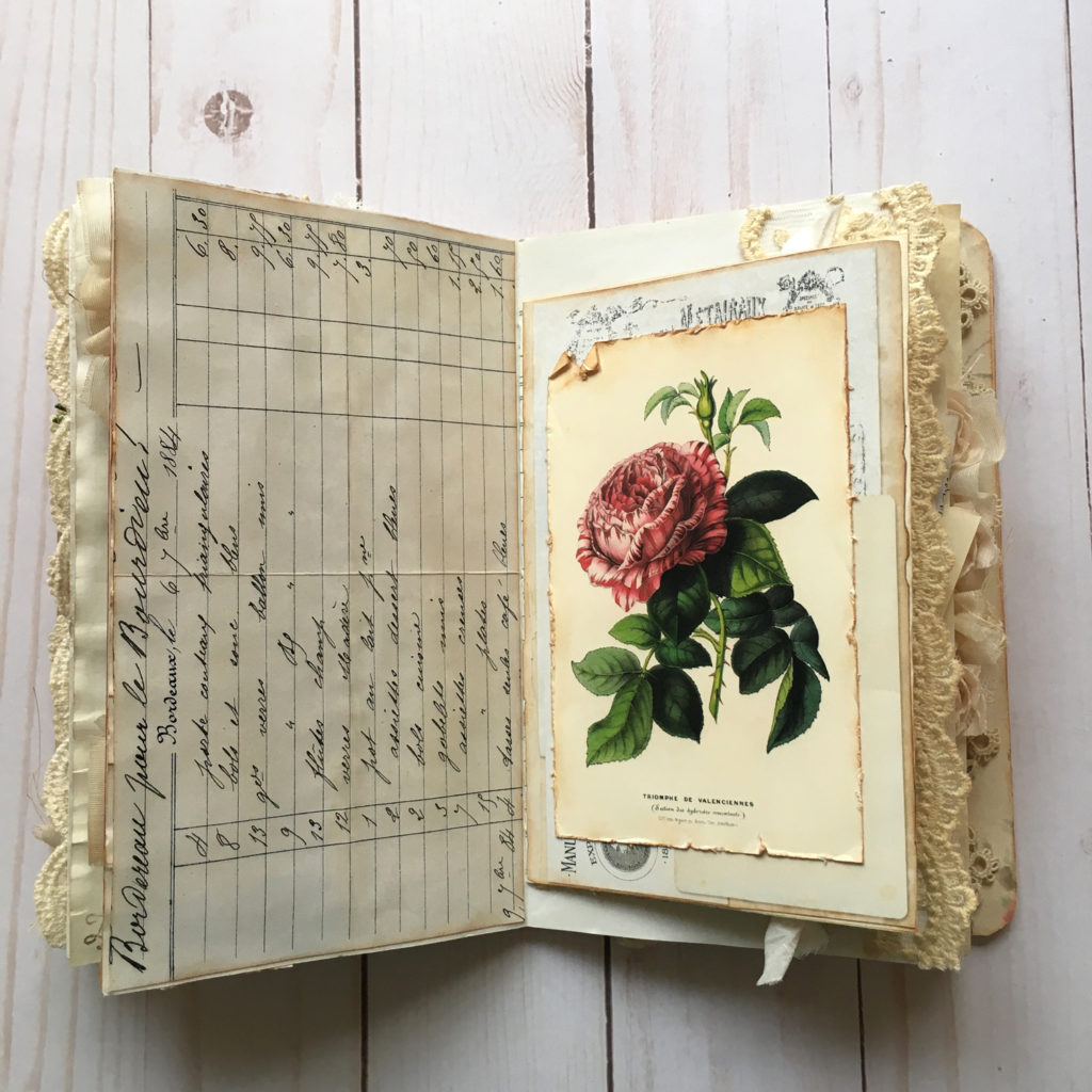 Junk Journal with Rose