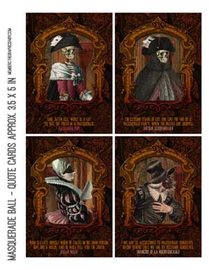 Halloween Masquerade Ball themed Collage